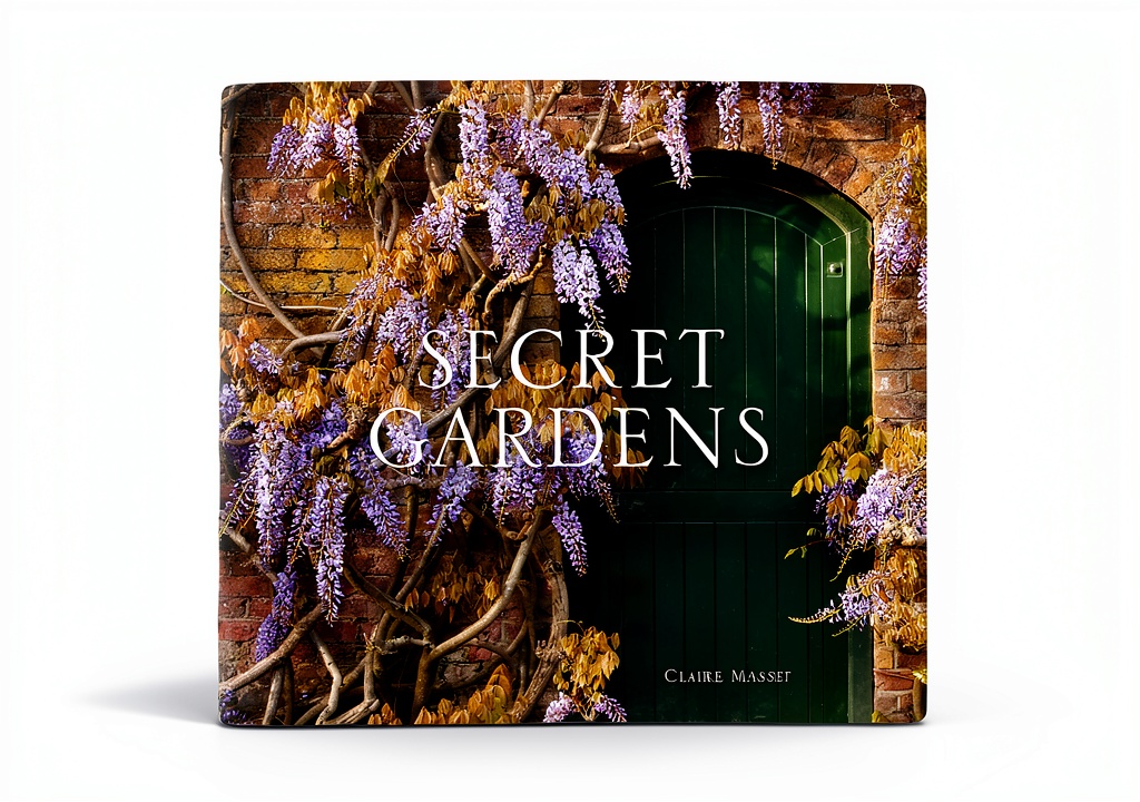 Installing National Trust Gardens eBook Pictorial Guide with 285 Images on a wooden desk