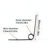 Small Torsion Spring 10pcs Mini Set Gazige123 Store Gray 7mm OD-1
