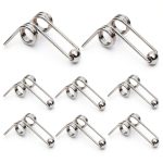 Marsrut (8PCS) Double Return Torsion Springs for Curling Iron Rod - Part Replacement Accessories for Hair Rollers (Length: 24mm; Wire Diameter: 1.0mm), Silver-0
