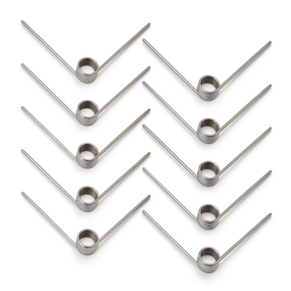 Torsion Spring 10pcs DIY 90° Stainless Steel 5 Coil Set Hoypeyfiy-0