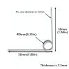 Stainless Steel Torsion Spring DGHAOP 10pcs for Tools DIY-1