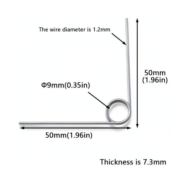 Stainless Steel Torsion Spring DGHAOP 10pcs for Tools DIY-1