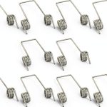 Torsion Springs 10PCS Steel Double Leg Design for Trash Bins SING F-0