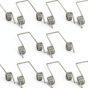 Torsion Springs 10PCS Steel Double Leg Design for Trash Bins SING F-0