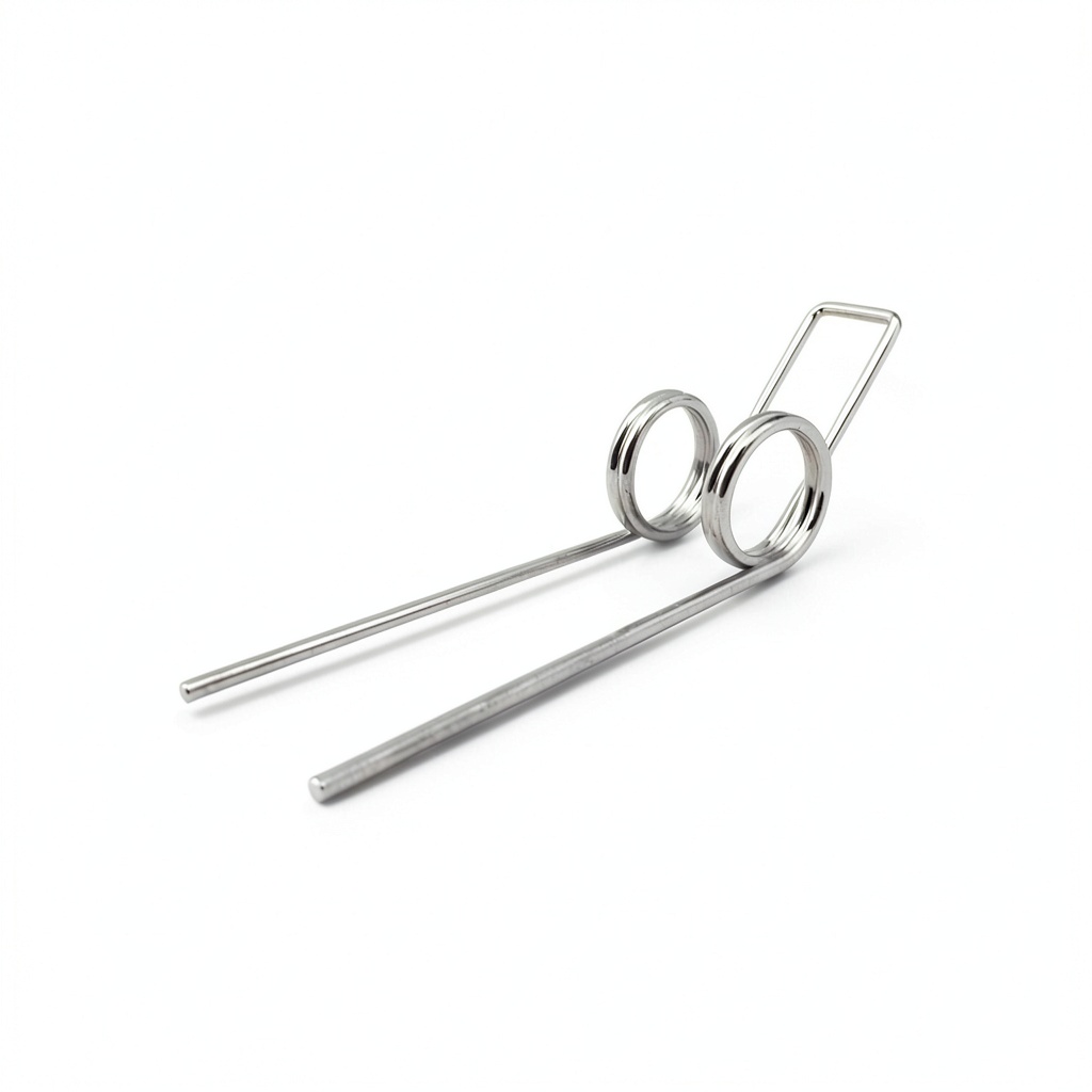 Installing Wire Diameter 1.0mm Spring Steel Double Torsion Spring(2PCS) on a wooden desk