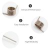 Torsion Spring 10pcs DIY 90° Stainless Steel 5 Coil Set Hoypeyfiy-4