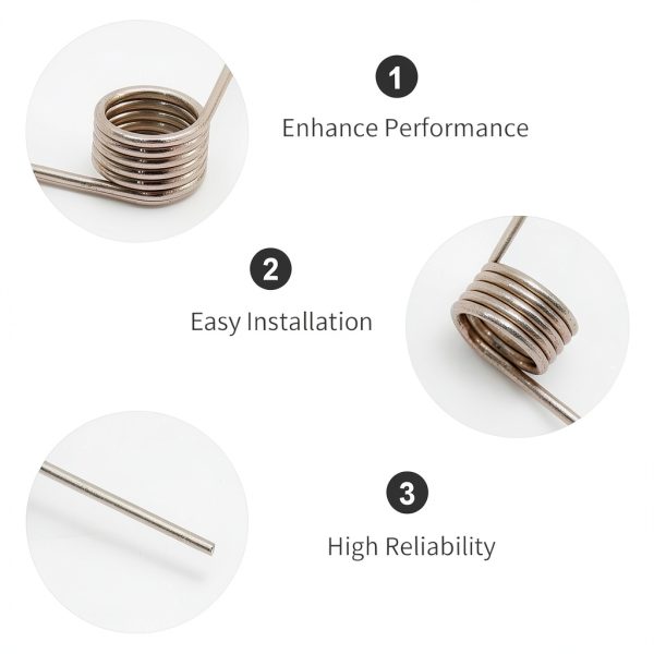 Torsion Spring 10pcs DIY 90° Stainless Steel 5 Coil Set Hoypeyfiy-4