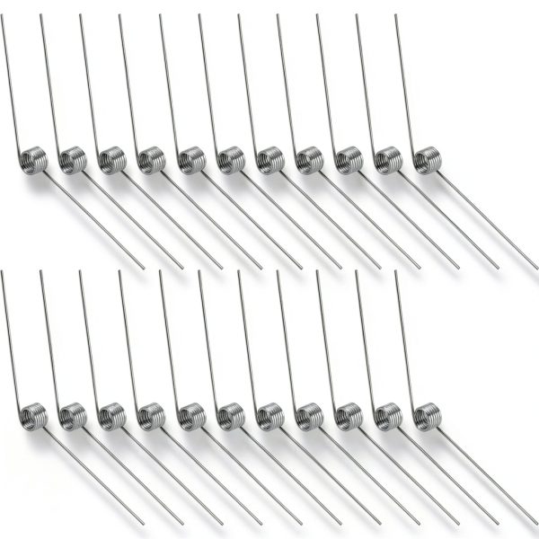 20pcs Stainless Steel Small Torsion Spring, 0.5 Wire Diameter, 4.5mm Outside Diameter, 120 Degree Tiny Torsional Assortment for Repair, Woodworking, DIY Kit, Light Duty Mini Hair Clip Replacement-5