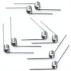 Qrity 10 PCS Stainless Steel Spring, Mechanical Torsion Spring, 0.5mm Wire Diameter, 5mm OD, 180° Deflection Torsional Spring for Tools Maintenance-8