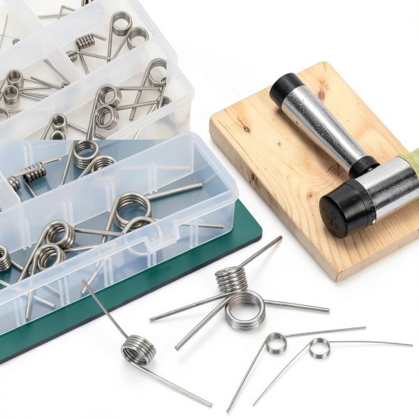 Glarks 45pcs 15 Sizes V-Shaped Return Springs, Angle 45/90/120 Degree Stainless Steel Torsion Spring, 0.5/1/1.5/2/2.5MM Wire Diameter Torsional Springs for Tools Maintenance and Carpentry Repair DIY-2