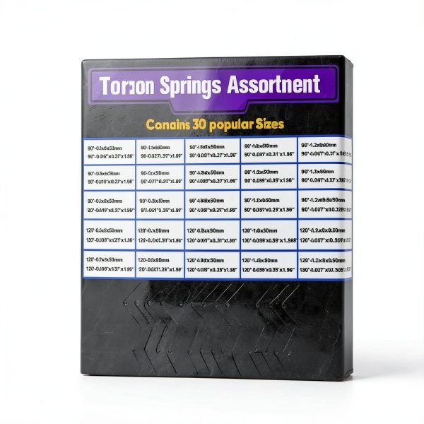 120Pcs Torsional Springs Assortment Kit, Stainless Steel Torsion Springs, Mechanical Small Torsion Spring for Home Repairs & DIY Springs Assortment, 30 Different Sizes with Individual Bags-2