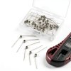 40 Pcs Stainless Steel Tiny Torsion Springs 0.5mm Wire 4.5mm OD 120°-3