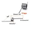 Qrity 10 PCS Stainless Steel Spring, Mechanical Torsion Spring, 0.5mm Wire Diameter, 5mm OD, 180° Deflection Torsional Spring for Tools Maintenance-1