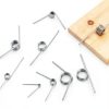 Swpeet 10Pcs 180 Degree Stainless Steel Torsional Springs 1.5mm Wire Diameter 15mm Outside Diameter, 50mm Tiny Torsional Spring Mechanical Small Torsion Spring for Home Repair Woodworking DIY Project-4