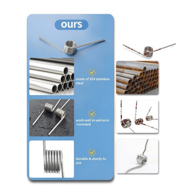 Torsional Springs 115Pcs Kit by Waltool Stainless Steel 21 Sizes-2