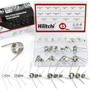 Stainless Steel Torsion Spring 45PCS Kit Hilitchi V‑Shape Set-0