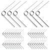 EATAKWARD 40 PCS Stainless Steel Small Spring, 4.5mm Tiny Torsional Spring,0.5 Wire Diameter Outside Diameter, Mechanical Small Torsion S pring 120° Deflection for Repair Woodworking DIY-3
