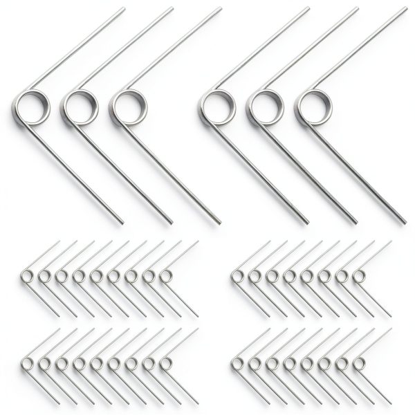 EATAKWARD 40 PCS Stainless Steel Small Spring, 4.5mm Tiny Torsional Spring,0.5 Wire Diameter Outside Diameter, Mechanical Small Torsion S pring 120° Deflection for Repair Woodworking DIY-3