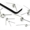 Swpeet 10Pcs 180 Degree Stainless Steel Torsional Springs 1.5mm Wire Diameter 15mm Outside Diameter, 50mm Tiny Torsional Spring Mechanical Small Torsion Spring for Home Repair Woodworking DIY Project-3