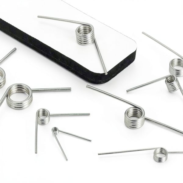 Swpeet 10Pcs 180 Degree Stainless Steel Torsional Springs 1.5mm Wire Diameter 15mm Outside Diameter, 50mm Tiny Torsional Spring Mechanical Small Torsion Spring for Home Repair Woodworking DIY Project-3