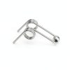 Marsrut (4PCS) Double Return Torsion Springs for Curling Iron Rod - Part Replacement Accessories for Hair Rollers (Length: 24mm; Wire Diameter: 1.0mm), Silver-5
