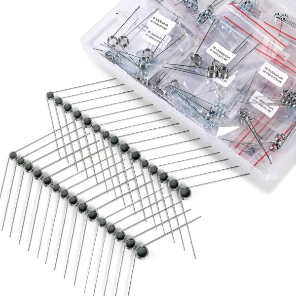 120Pcs Torsional Springs Assortment Kit, Stainless Steel Torsion Springs, Mechanical Small Torsion Spring for Home Repairs & DIY Springs Assortment, 30 Different Sizes with Individual Bags-1