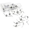 45Pcs 15 Sizes 45/90/120 Degree Stainless Steel Torsion Springs Assortment Kit Mechanical Small Torsion Spring Tiny Torsional Spring for Carpentry Woodworking Maintenance Repair DIY Project-5