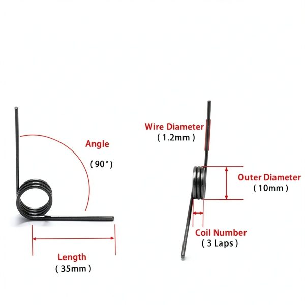 10pcs Torsion Springs 60/90/120/180 Degrees V-Shaped Torsional Spring, Wire Diameter 1.2mm Small Torsion Springs Kit for Home Repair & DIY Project ( Style : 90 Degrees , Size : 1.2mm x 10mm x 3laps )-0