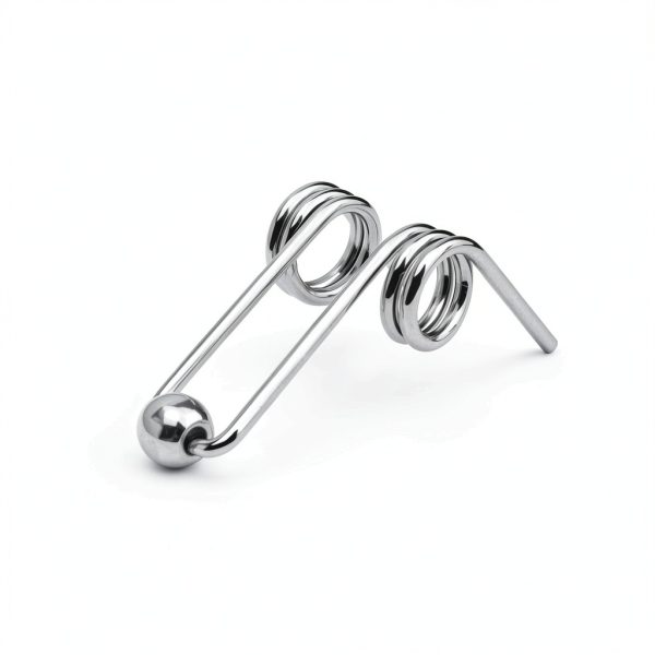 Marsrut (4PCS) Double Return Torsion Springs for Curling Iron Rod - Part Replacement Accessories for Hair Rollers (Length: 24mm; Wire Diameter: 1.0mm), Silver-6