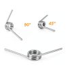 45Pcs 15 Sizes 45/90/120 Degree Stainless Steel Torsion Springs Assortment Kit Mechanical Small Torsion Spring Tiny Torsional Spring for Carpentry Woodworking Maintenance Repair DIY Project-4