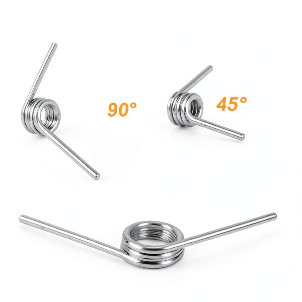 45Pcs 15 Sizes 45/90/120 Degree Stainless Steel Torsion Springs Assortment Kit Mechanical Small Torsion Spring Tiny Torsional Spring for Carpentry Woodworking Maintenance Repair DIY Project-4