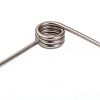 302 Stainless Steel Torsion Spring, Left Hand Wind Direction, 90° Deflection, 0.357" OD, 0.045" Wire Size, 1.25" Leg Length, 0.203" Mandrel Size, 0.259" Min. Axial Space (Pack of 10)-0