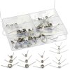 45Pcs 15 Sizes 45/90/120 Degree Stainless Steel Torsion Springs Assortment Kit Mechanical Small Torsion Spring Tiny Torsional Spring for Carpentry Woodworking Maintenance Repair DIY Project-0