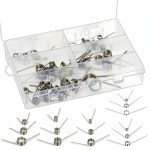 45Pcs 15 Sizes 45/90/120 Degree Stainless Steel Torsion Springs Assortment Kit Mechanical Small Torsion Spring Tiny Torsional Spring for Carpentry Woodworking Maintenance Repair DIY Project-0