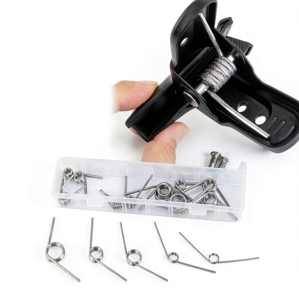45Pcs 15 Sizes 45/90/120 Degree Stainless Steel Torsion Springs Assortment Kit Mechanical Small Torsion Spring Tiny Torsional Spring for Carpentry Woodworking Maintenance Repair DIY Project-2