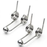 2PCS Double Return Torsion Springs Fit for 25mm/0.98" Diameter Curling Iron Rod - Part Replacement Accessories for Hair Rollers (Length: 24mm; Wire Diameter: 1.0mm)-0